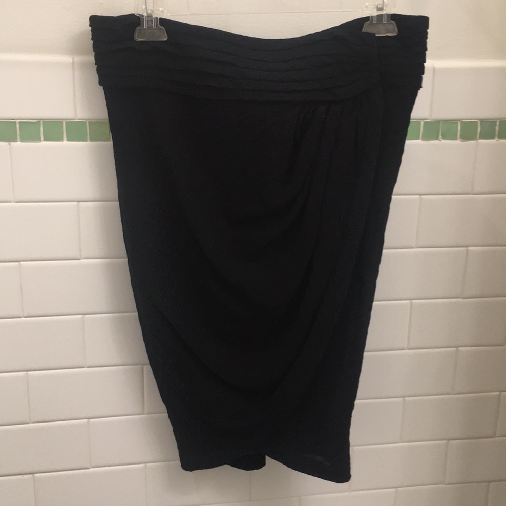 Black wrap-around Elizabeth and James skirt
